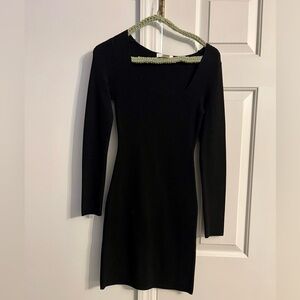 H&M Black Long Sleeve Sweater Dress / XS